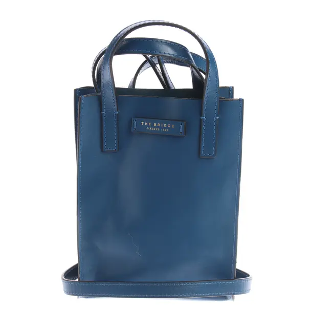 Cross Body Bag in Blue, Leather, The Bridge