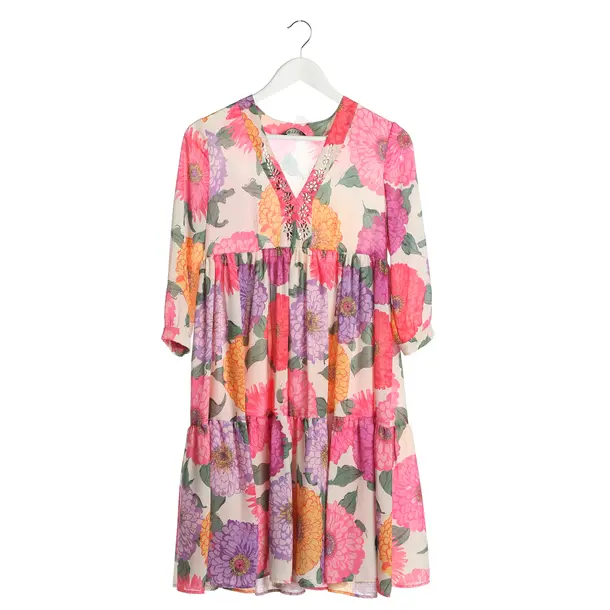 Kleid in Mehrfarbig, Polyester, Twin Set