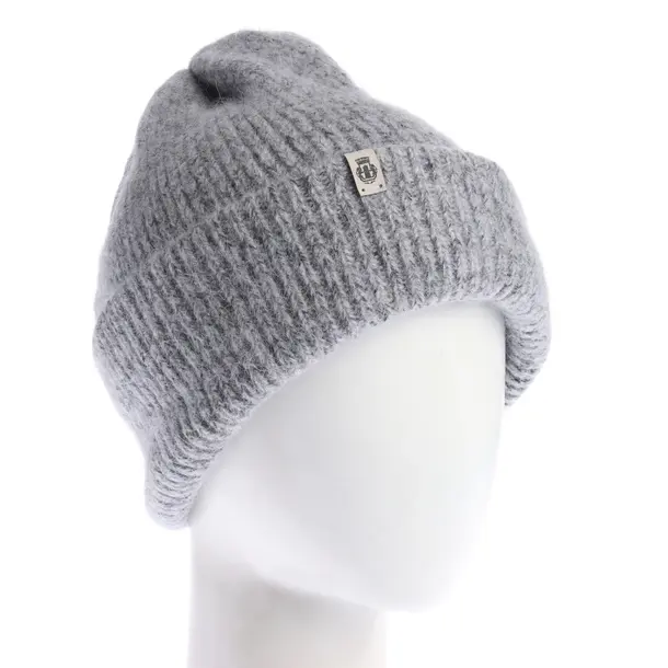 Beanie in Gray, Polyamide, Roeckl