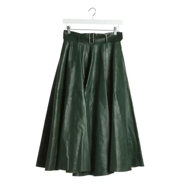 Skirt in Green, Leather, Bally