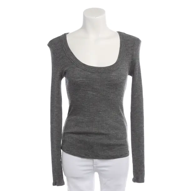 Long Sleeve Shirt in Gray, Wool, Dorothee Schumacher