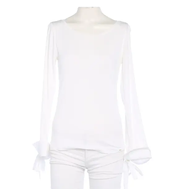 Long Sleeve Shirt in White, Cotton, Marc Cain