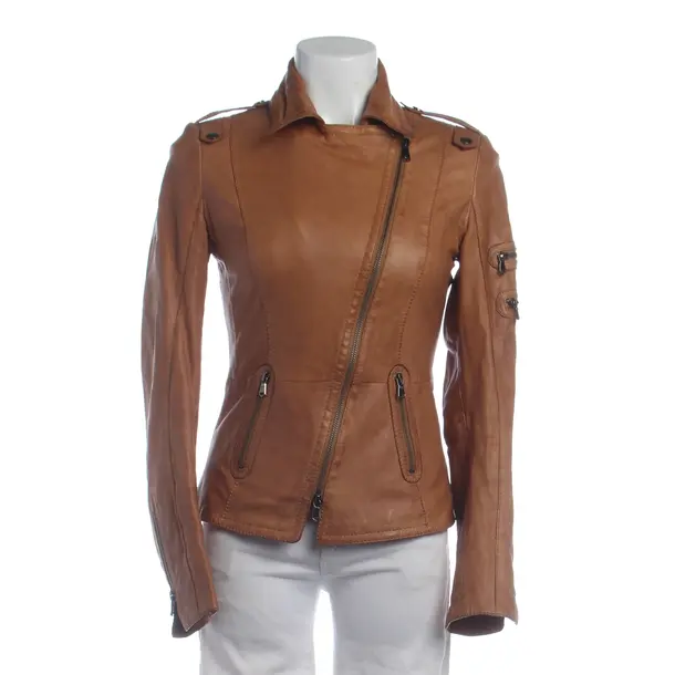 LeatherJacket in Brown, Leather, Schyia