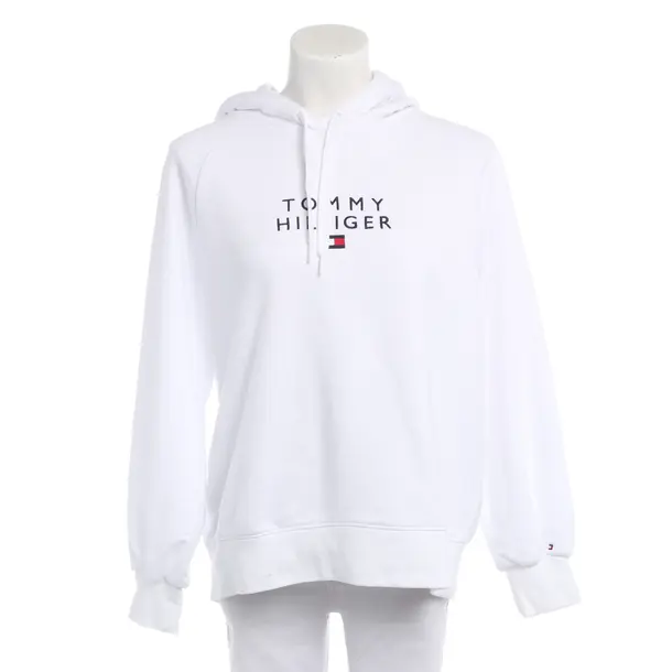 Hoodie in Weiß, Baumwolle, Tommy Hilfiger
