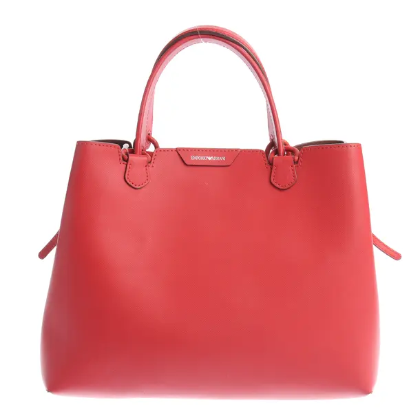 Handbag in Red, Leather, Emporio Armani