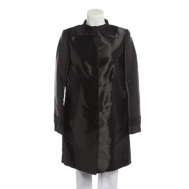 Mid-Season Coat in Black, Polyamide, Versace