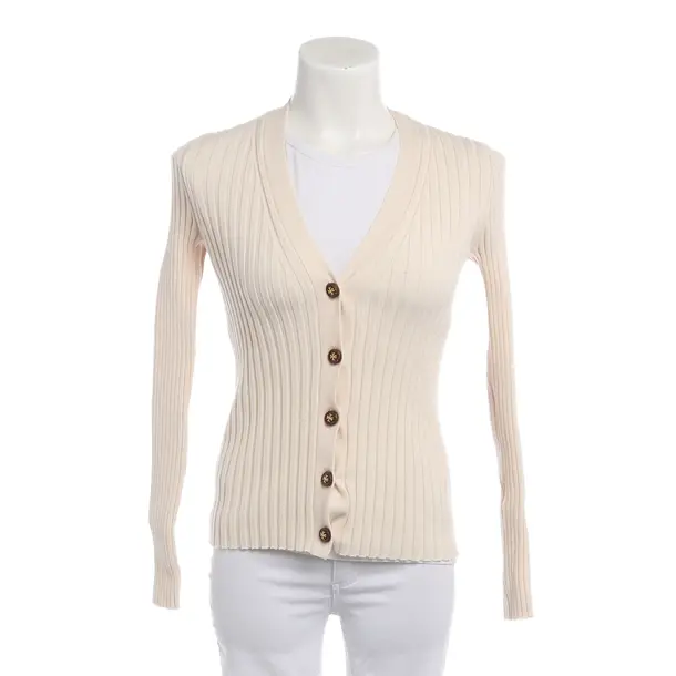 Cardigan in White, Wool, Tory Burch