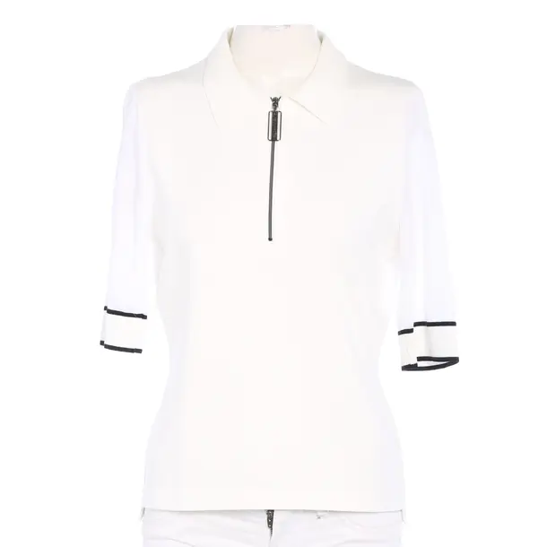 Poloshirt in Weiß, Viskose, Marc Cain Sports