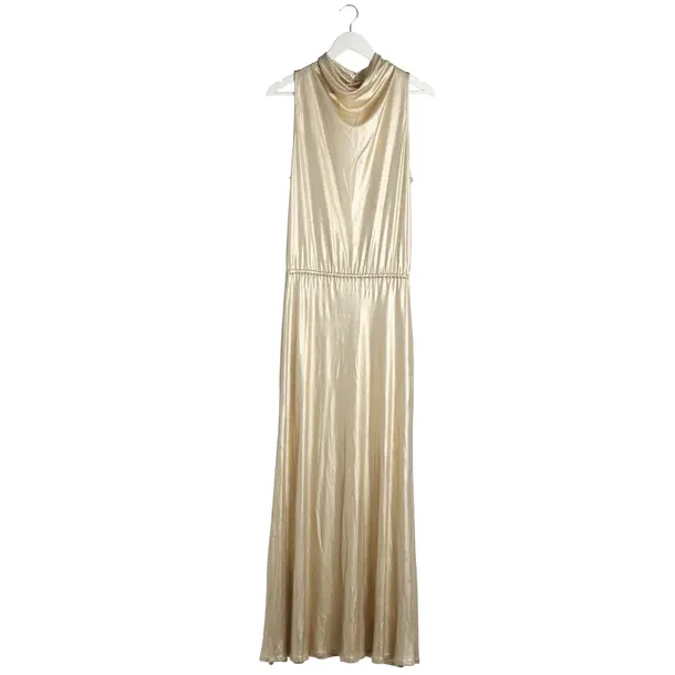 Cocktailkleid, in Gold, Viskose, Antonelli