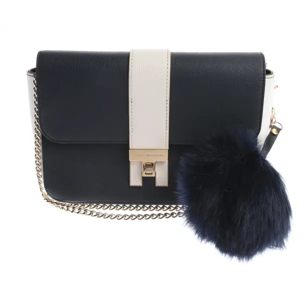 Schultertasche in Blau, Polyvinyl, Tommy Hilfiger