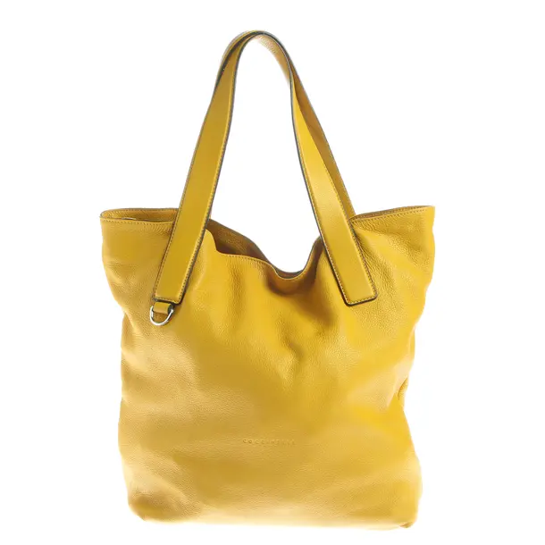 Shoulder Bag in Yellow, Leather, Coccinelle