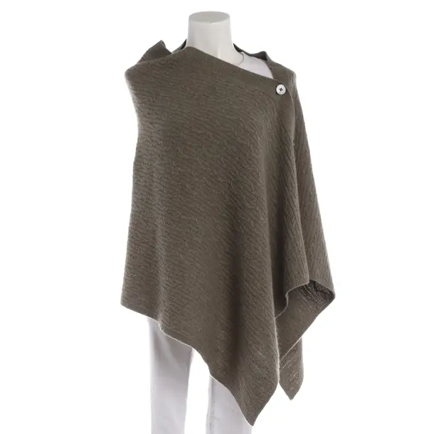 Poncho in Grau, Wolle, Repeat
