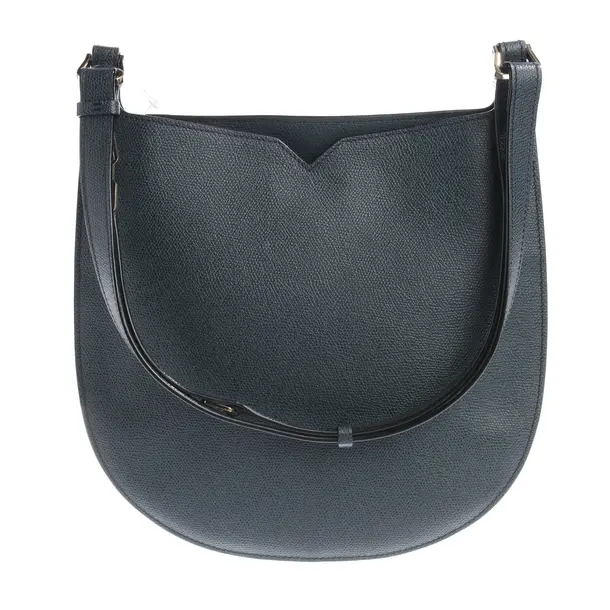 Schultertasche in Grau, Leder, Valextra