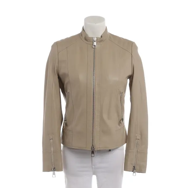 LeatherJacket in White, Leather, Hugo Boss Orange