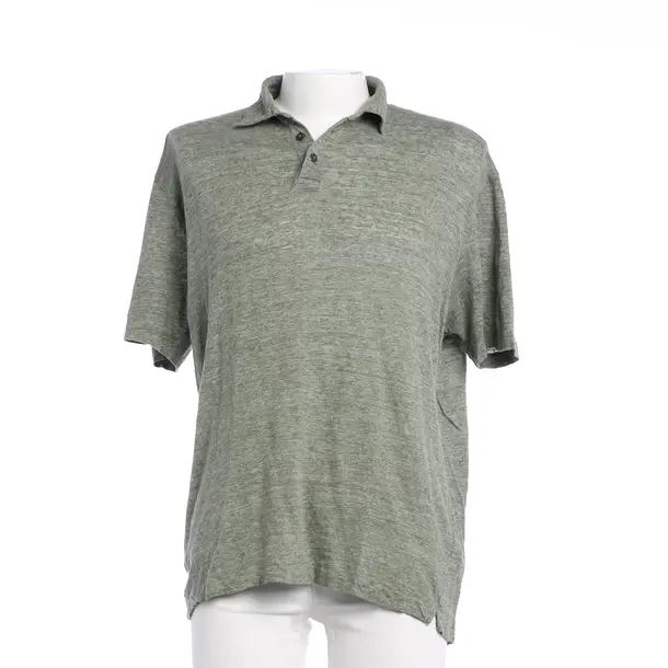 Poloshirt in Grün, Leinen, Zegna