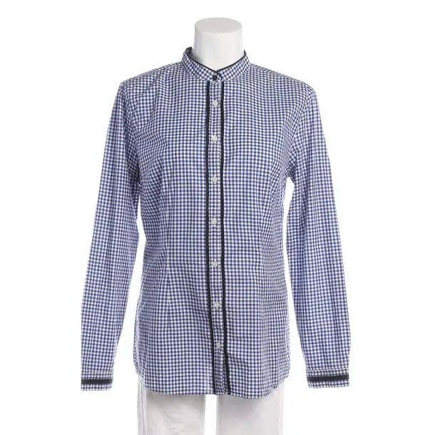 Bluse in Blau, Baumwolle, 0039 Italy