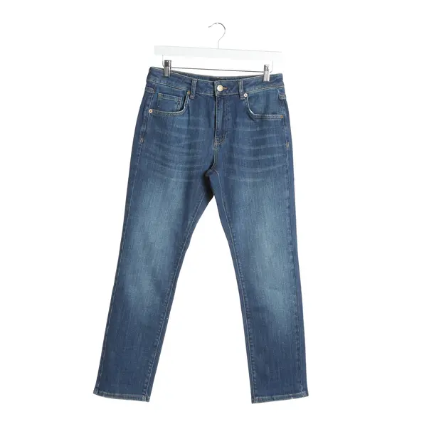 Straight Fit Jeans in Blue, Cotton, Raffaello Rossi