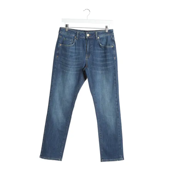 Straight Fit Jeans in Blue, Cotton, Raffaello Rossi