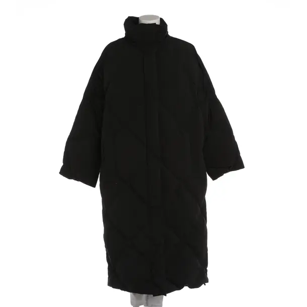 Winter Coat in Black, Polyester, Stand Studio