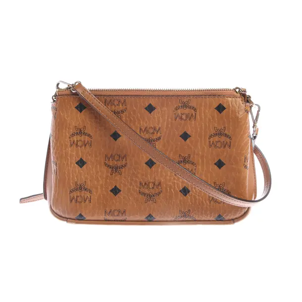 Schultertasche in Braun, Leder, MCM