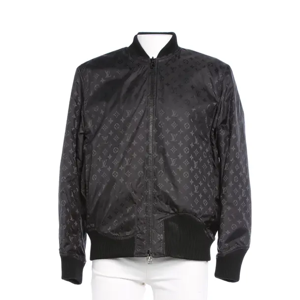 Lederjacke in Schwarz, Leder, Louis Vuitton