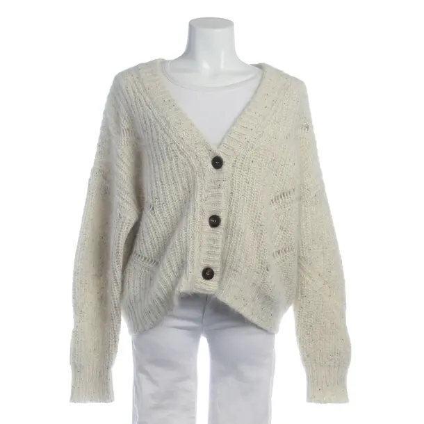 Strickjacke in Weiß, Wolle, Roberto Collina