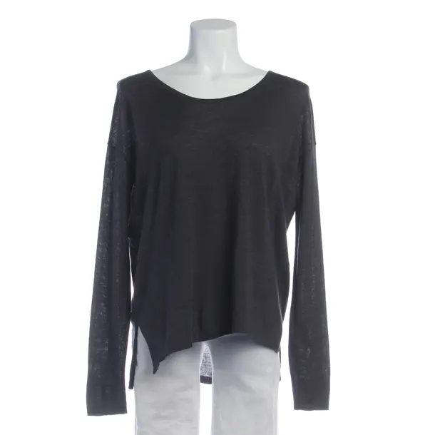 Longsleeve in Grau, Wolle, Friendly Hunting