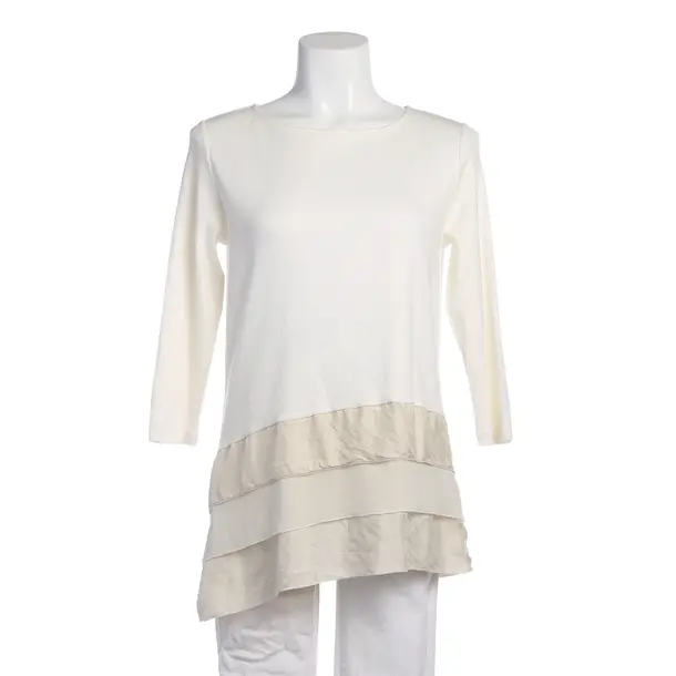 Long Sleeve Shirt in White, Silk, Fabiana Filippi