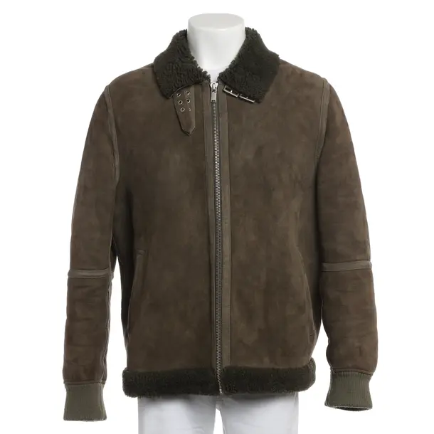 Giacca in pelle, in Grigio scuro, Pelle, Drykorn