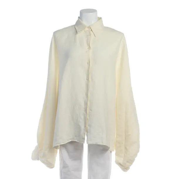 Bluse in Weiß, Leinen, SoSue