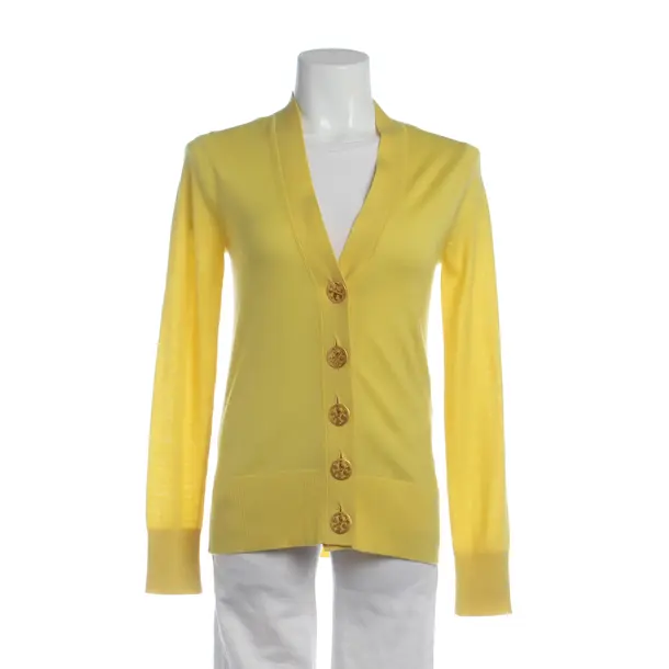 Strickjacke in Gelb, Wolle, Tory Burch