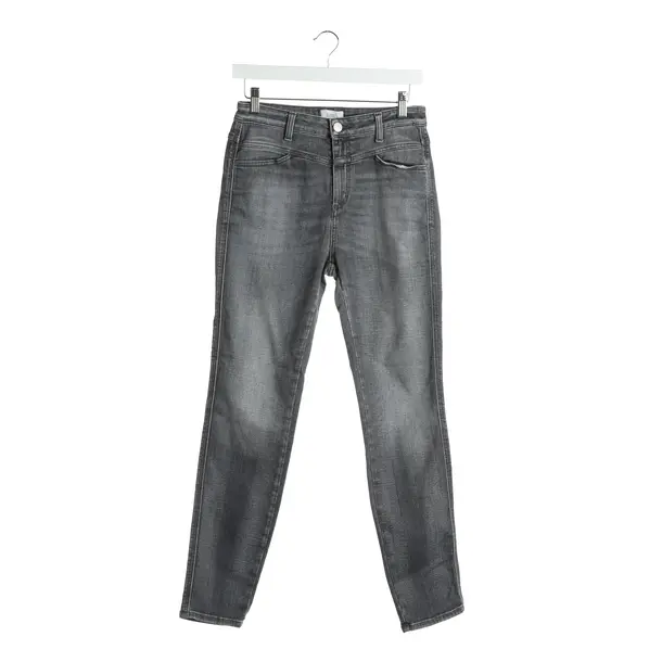 Straight Fit Jeans in Gray, Cotton, Closed