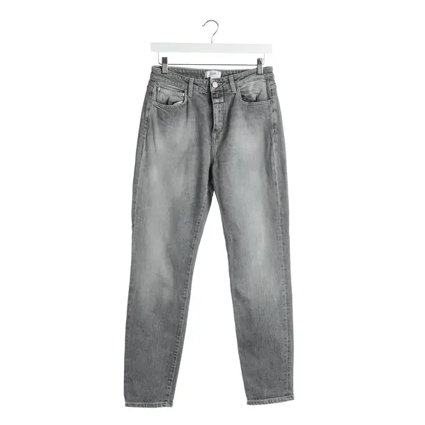 Jeans Straight Fit in Grau, Baumwolle, Closed