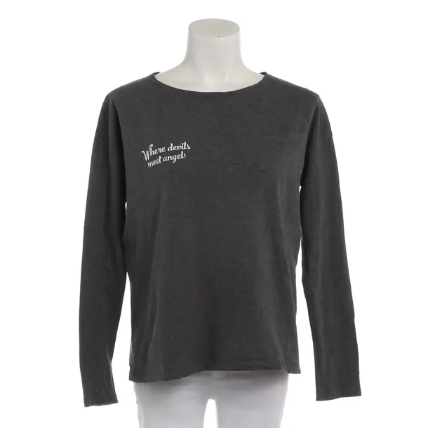 Long Sleeve Shirt in Gray, Cotton, Juvia