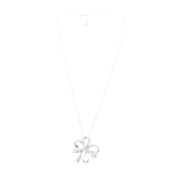 Necklace in Metallic, Metal (metallic, metallized), Swarovski