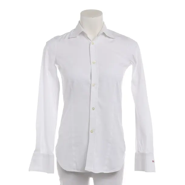 Bluse in Weiß, Baumwolle, Dsquared