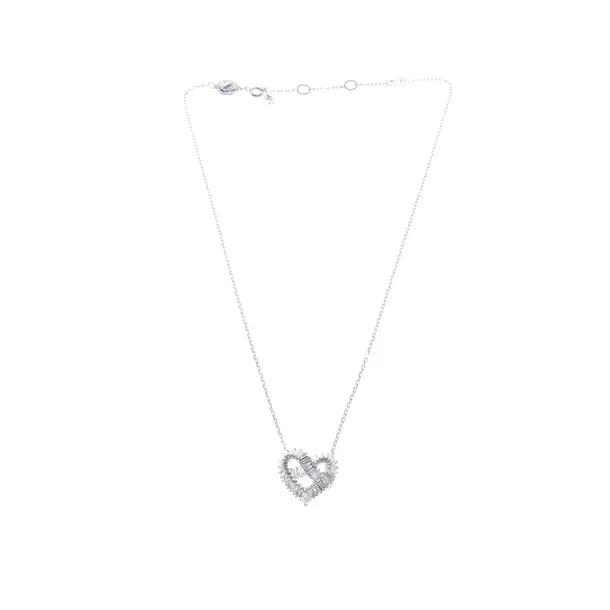 Necklace in Metallic, Metal (metallic, metallized), Swarovski