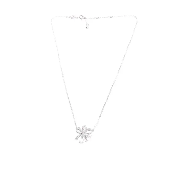 Necklace in Metallic, Metal (metallic, metallized), Swarovski