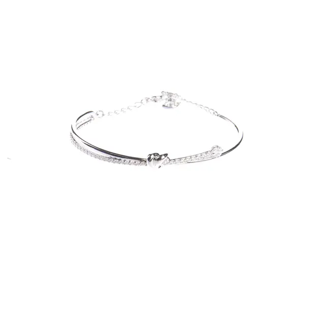 Bracelet in Metallic, Metal (metallic, metallized), Swarovski