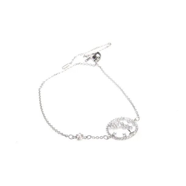 Armband in Metallic, Metall (metallisch, metallisiert), Swarovski