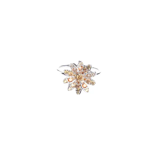 Ring in Metallic, Metal (metallic, metallized), Swarovski