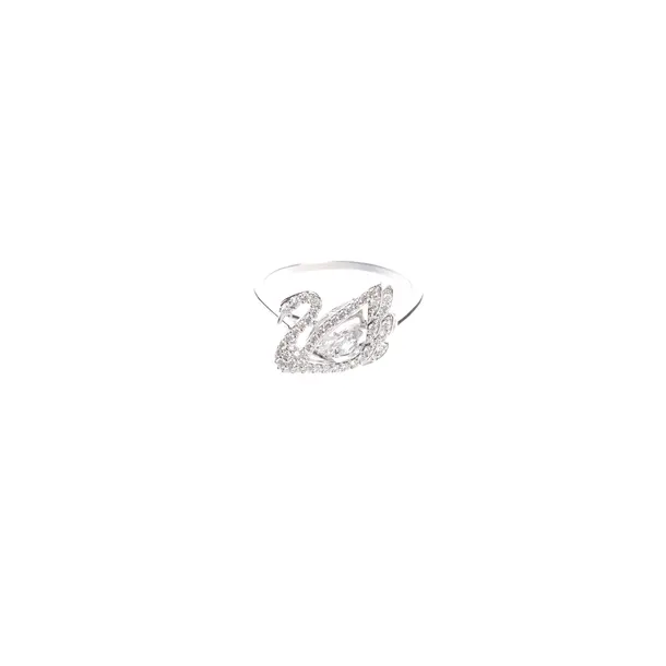 Ring in Metallic, Metal (metallic, metallized), Swarovski