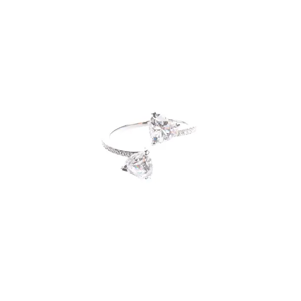 Ring in Metallic, Metal (metallic, metallized), Swarovski