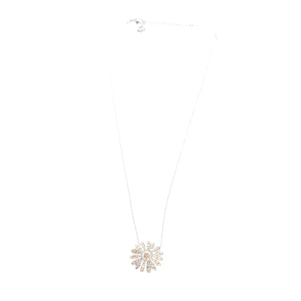 Necklace in Metallic, Metal (metallic, metallized), Swarovski