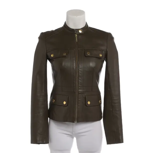 LeatherJacket in Brown, Leather, Michael Kors
