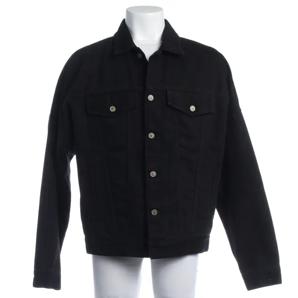 Jeansjacke in Schwarz, Baumwolle, Palm Angels