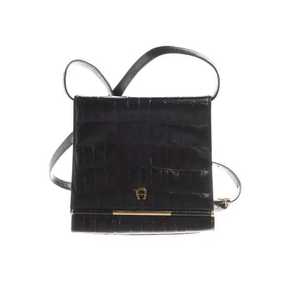 Cross Body Bag in Black, Leather, Aigner