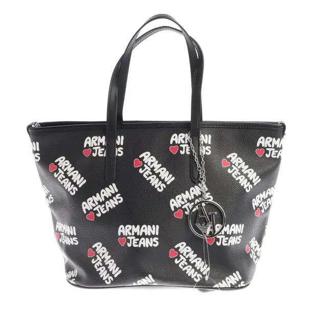 Handtasche in Schwarz, Leder, Armani Jeans