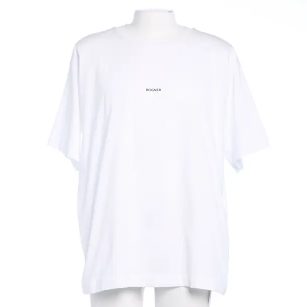 T-Shirt in Weiß, Baumwolle, Bogner