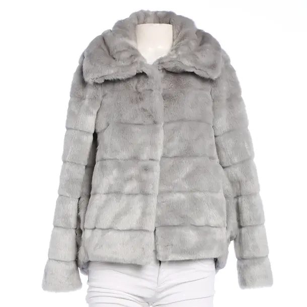 Winter Jacket in Gray, Acrylic, Twin Set